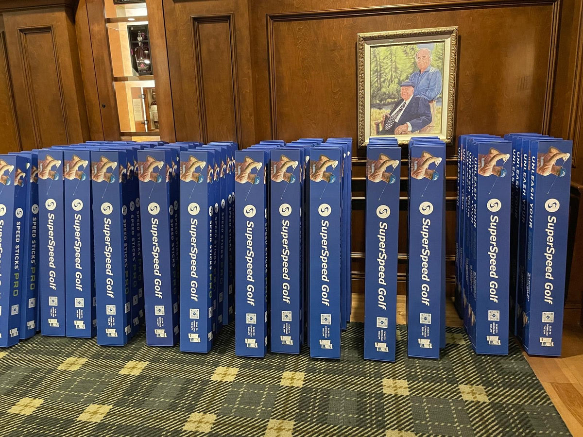 Golfers at a corporate golf event